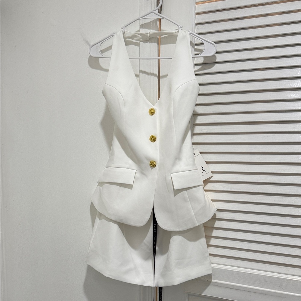 Rare London Halter Neck Suiting Minidress